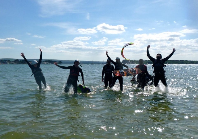  El kitesurf es ideal para grupos 